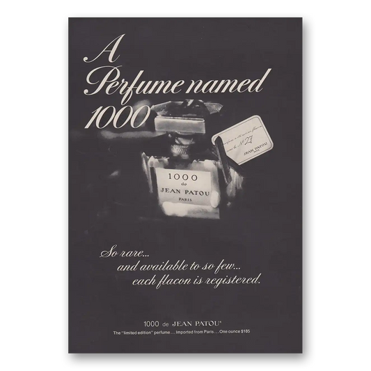 1979 1000 Perfume Perfume Named 1000 Vintage Magazine Print Ad