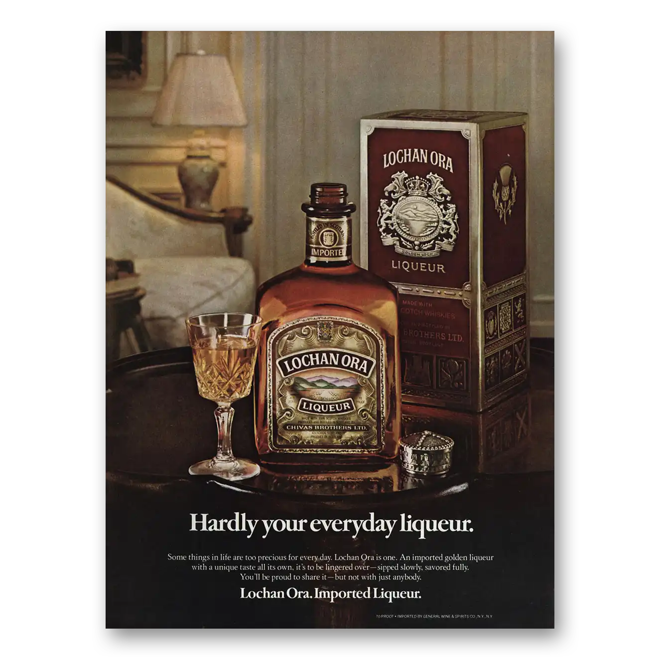 1979 Lochan Ora Liqueur Hardly Your Everyday Vintage Magazine Print Ad