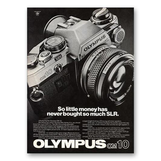 1979 Olympus Camera So Little Money Vintage Magazine Print Ad