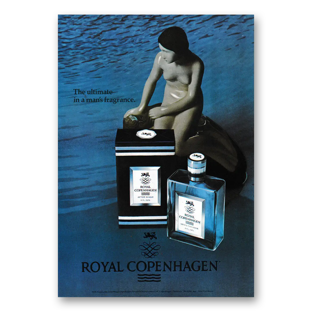 1979 Royal Copenhagen Cologne Ultimate In a Mans Fragrance Vintage Magazine Print Ad