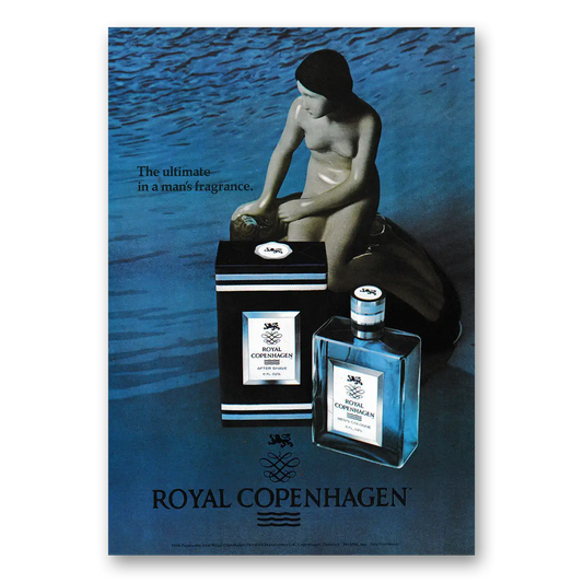 1979 Royal Copenhagen Cologne Ultimate In a Mans Fragrance Vintage Magazine Print Ad