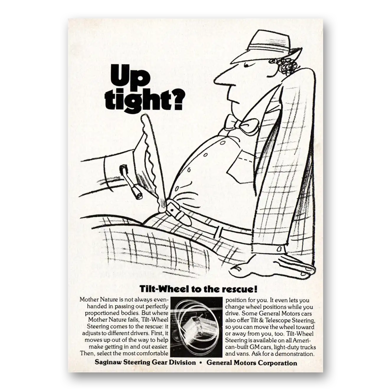 1979 Saginaw Steering Gear Wheel Up Tight Vintage Magazine Print Ad