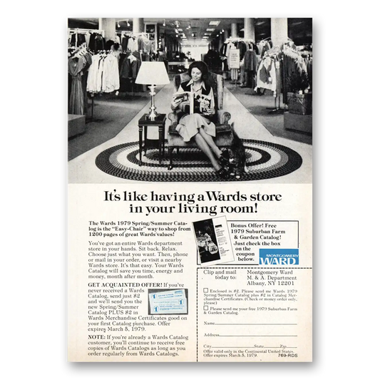 1979 Montgomery Ward Store In Your Living Room Vintage Magazine Print Ad