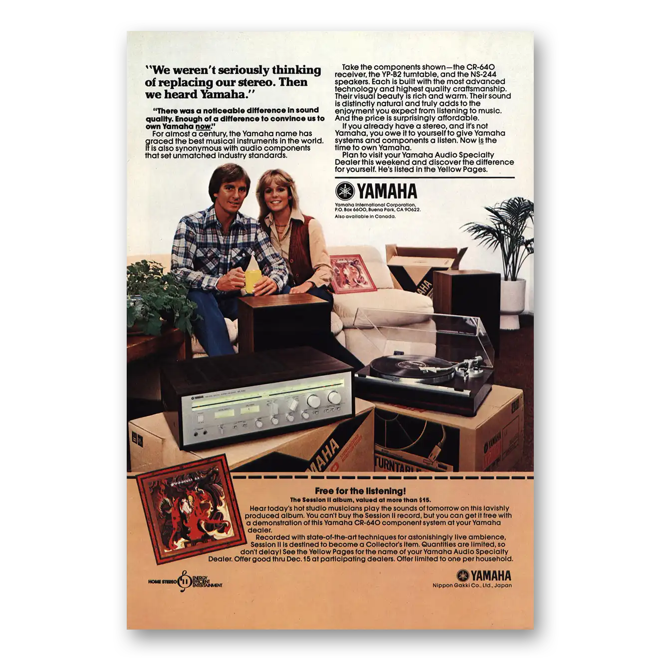 1979 Yamaha Stereo Components Replacing Stereo Vintage Magazine Print Ad