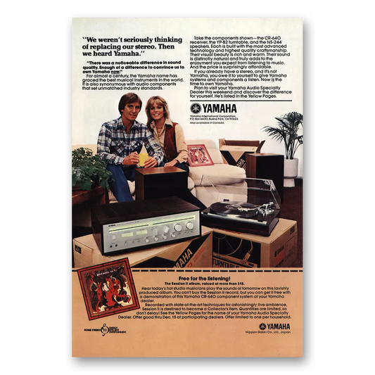 1979 Yamaha Stereo Components Replacing Stereo Vintage Magazine Print Ad