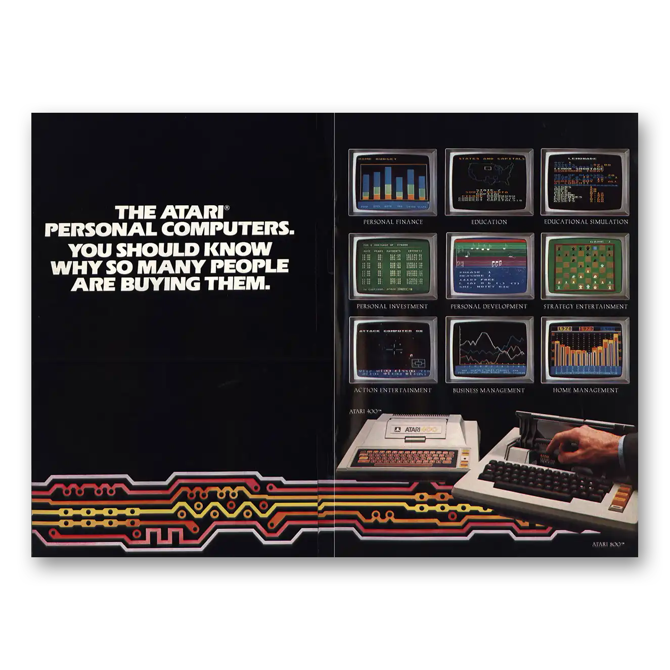 1980 Atari Personal Computers You Should Know Vintage Magazine Print Ad