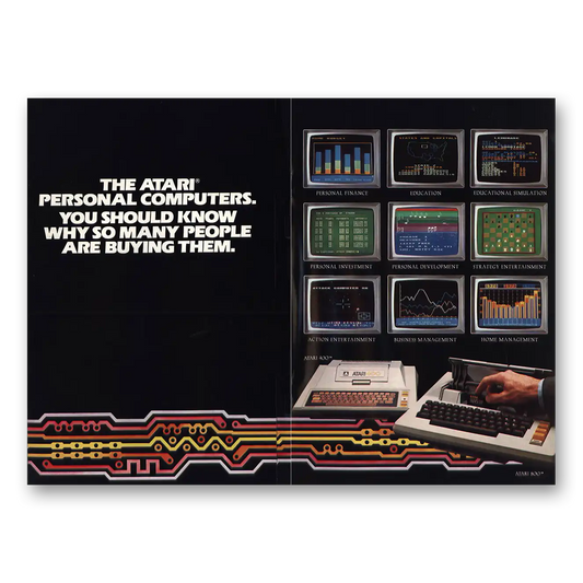 1980 Atari Personal Computers You Should Know Vintage Magazine Print Ad