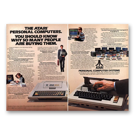 1980 Atari Personal Computer Systems So Many People Are Buying Them Vintage Magazine Print Ad