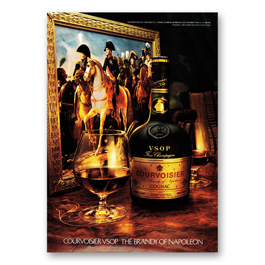 1980 Courvoisier VSOP The Brandy of Napoleon Vintage Magazine Print Ad