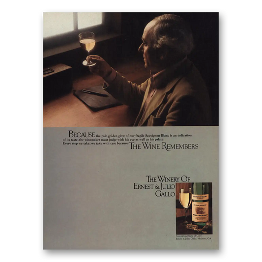 1980 Ernest & Julio Gallo Wine Sauvignon Blanc Vintage Magazine Print Ad