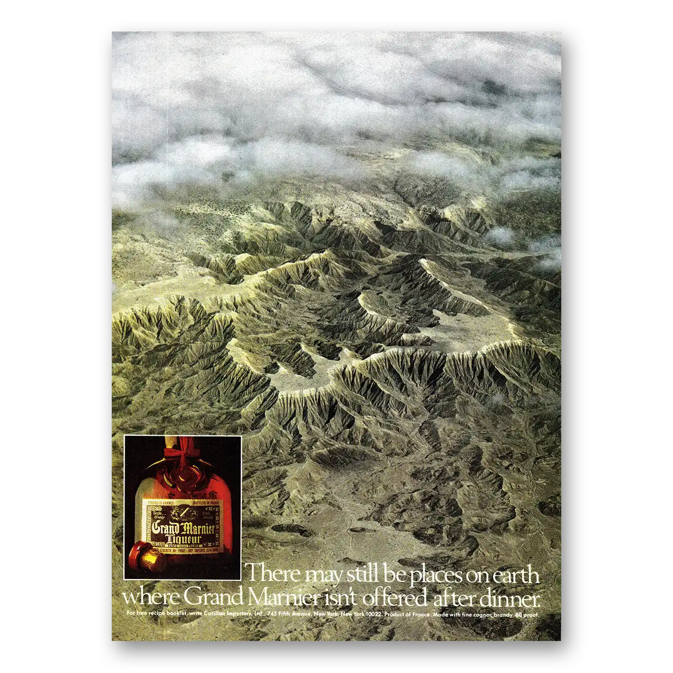 1980 Grand Marnier There May Still Be Places on Earth Vintage Magazine Print Ad