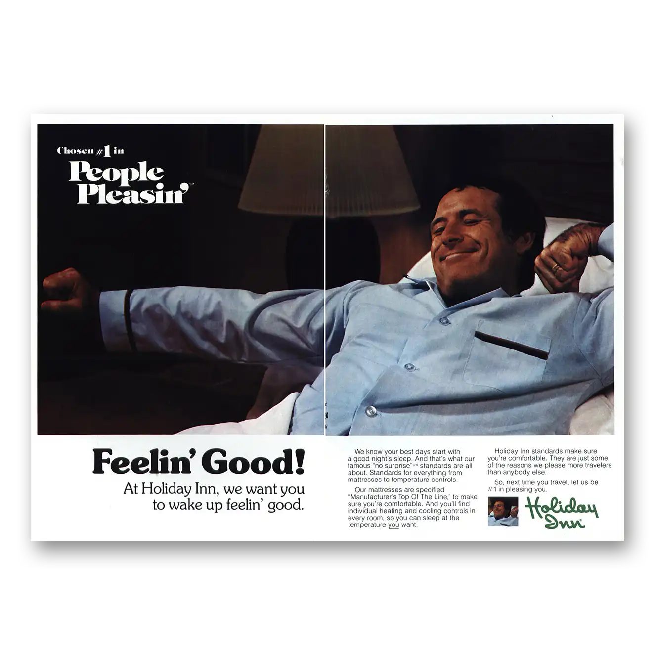 1980 Holiday Inn Feelin Good People Pleasin Vintage Magazine Print Ad