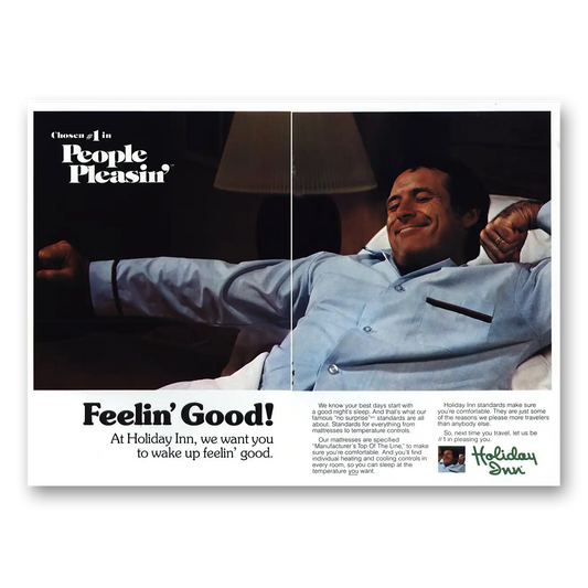 1980 Holiday Inn Feelin Good People Pleasin Vintage Magazine Print Ad