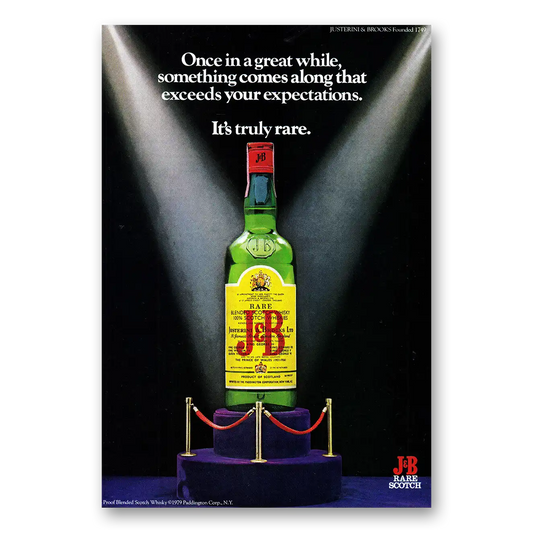 1980 J&B Scotch Whisky Once in a Great While Vintage Magazine Print Ad