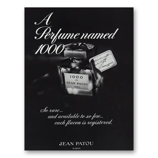 1980 1000 Perfume Perfume Named 1000 Vintage Magazine Print Ad