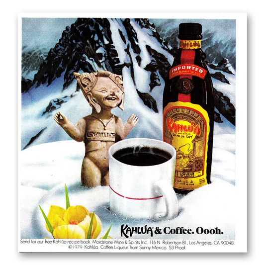 1980 Kahlua Kahlua and Coffee Oooh Vintage Magazine Print Ad