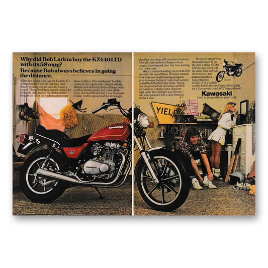 1980 Kawasaki Motorcycles KZ440LTD Why Did Bob Larkin Buy Vintage Magazine Print Ad