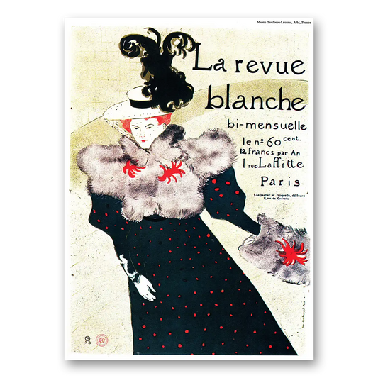 1980 Musee Toulouse Lautree La Revue Blanche Bi Mensuelle Vintage Magazine Print Ad