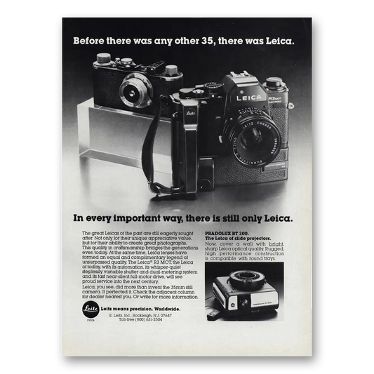 1980 Leica Cameras Before There Was Any Other 35 Vintage Magazine Print Ad