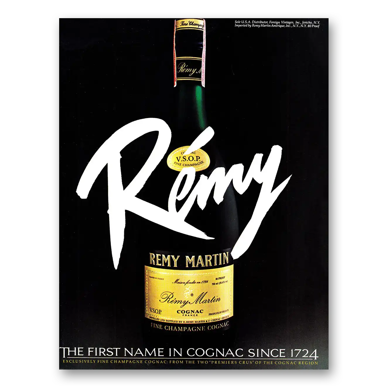 1980 Remy Martin Cognac First Name in Cognac Vintage Magazine Print Ad