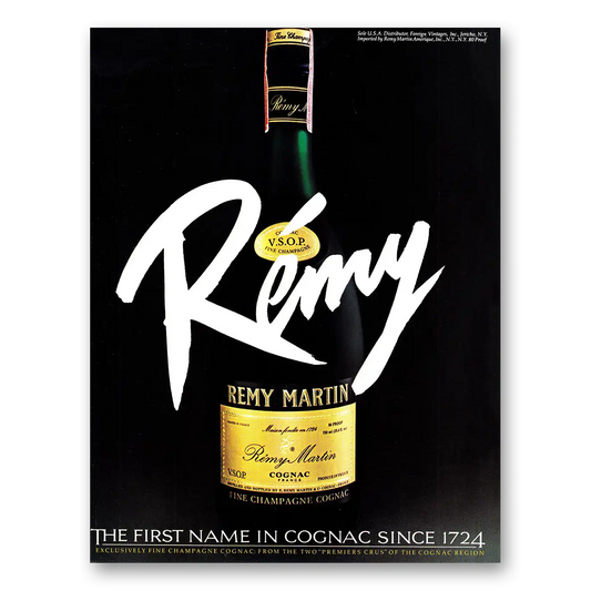 1980 Remy Martin Cognac First Name in Cognac Vintage Magazine Print Ad