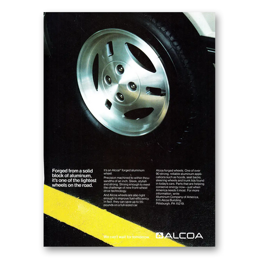 1981 Alcoa Forged From a Solid Block of Aluminum Vintage Magazine Print Ad