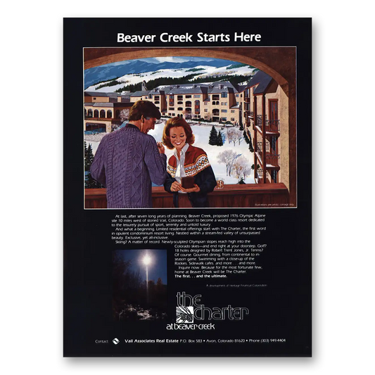 1981 Beaver Creek Resort After Seven Years of Planning Vintage Magazine Print Ad