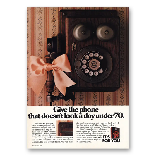 1981 Bell Telephone Doesn’t Look Day Under 70 Vintage Magazine Print Ad