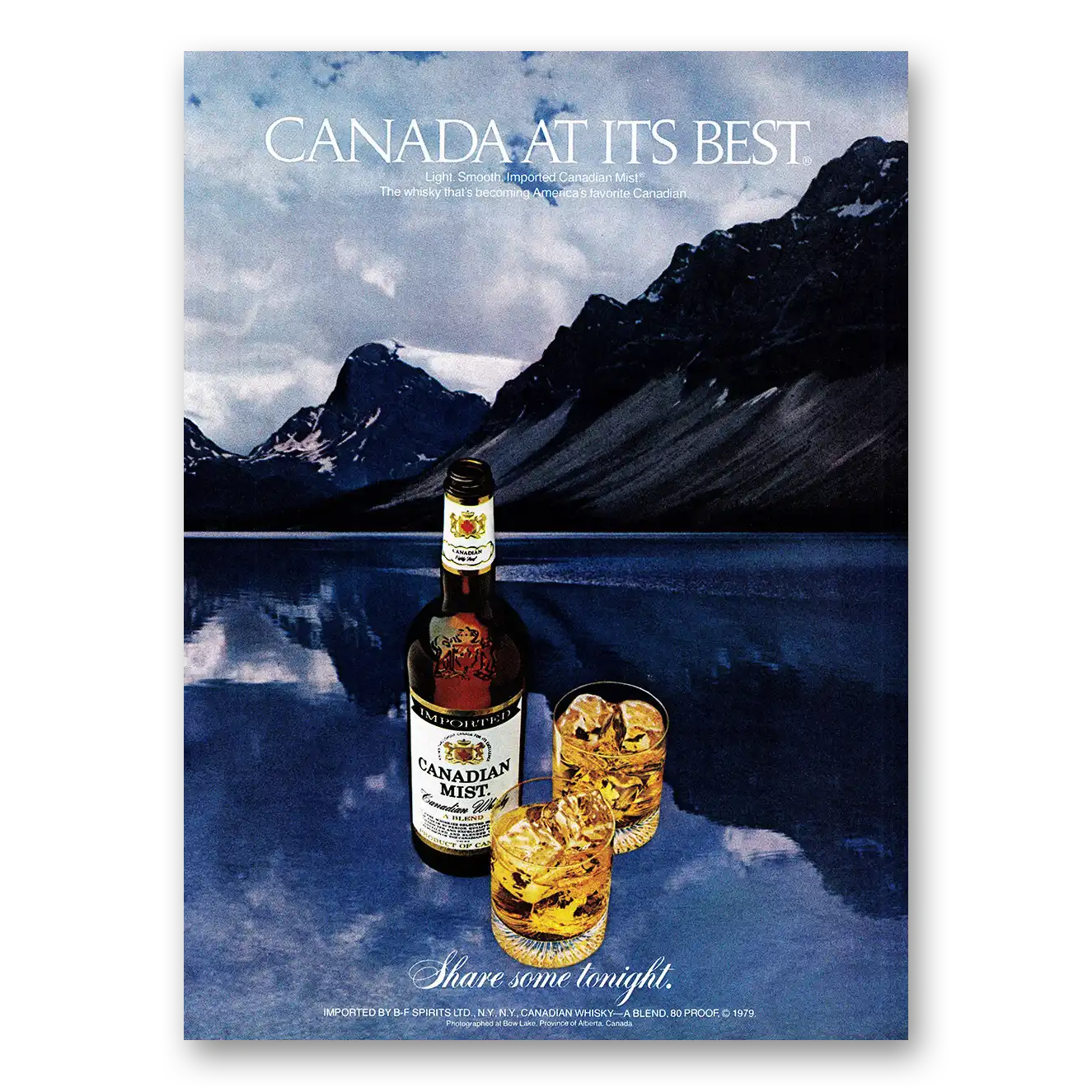 1981 Canadian Mist Canada At Its Best Vintage Magazine Print Ad