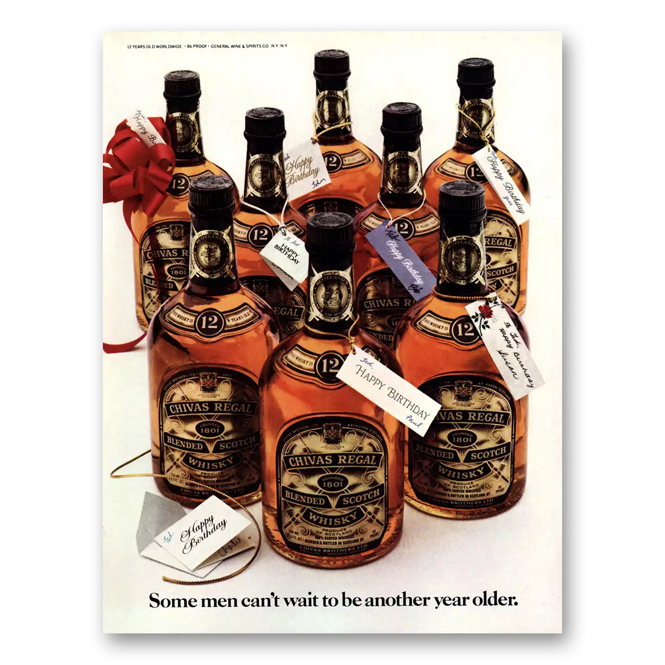 1981 Chivas Regal Some Men Can't Wait To Be Another Year Older Vintage Magazine Print Ad