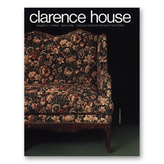 1981 Clarence House Tapisserie Sully Vintage Magazine Print Ad