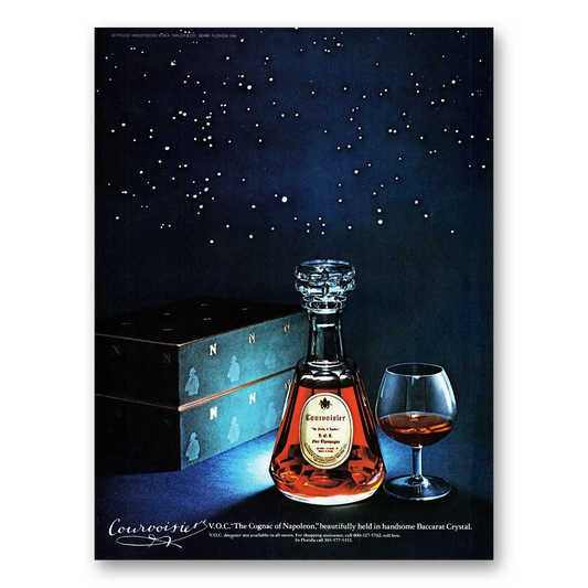 1981 Courvoisier Brandy of Napoleon Vintage Magazine Print Ad