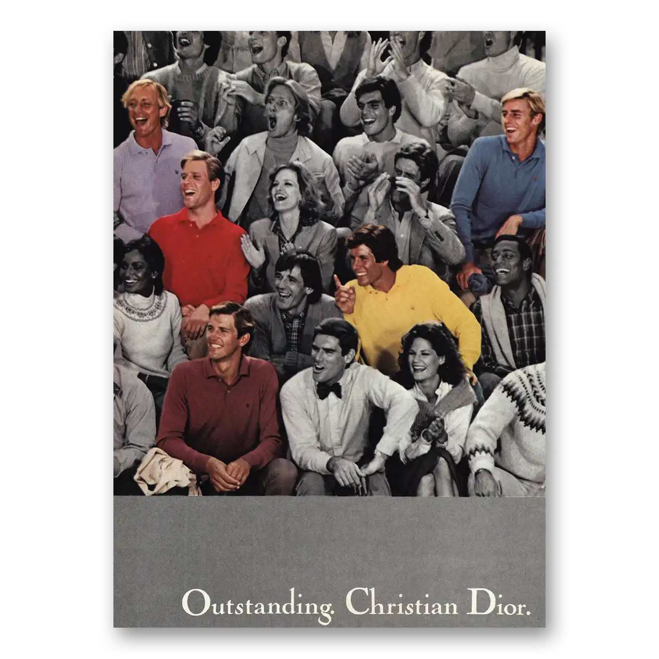 1981 Christian Dior Outstanding Vintage Magazine Print Ad