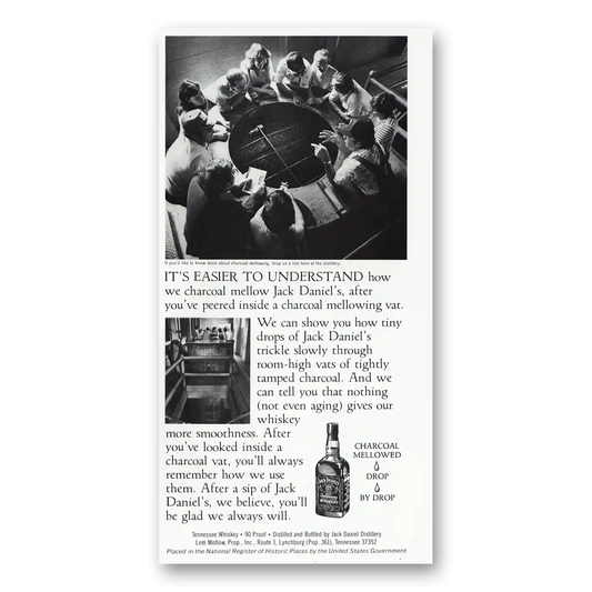 1981 Jack Daniels Easier to Understand Vintage Magazine Print Ad