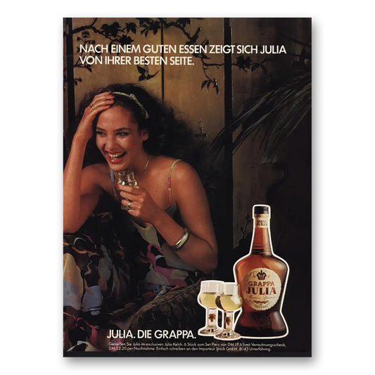 1981 Grapa Julia German Vintage Magazine Print Ad