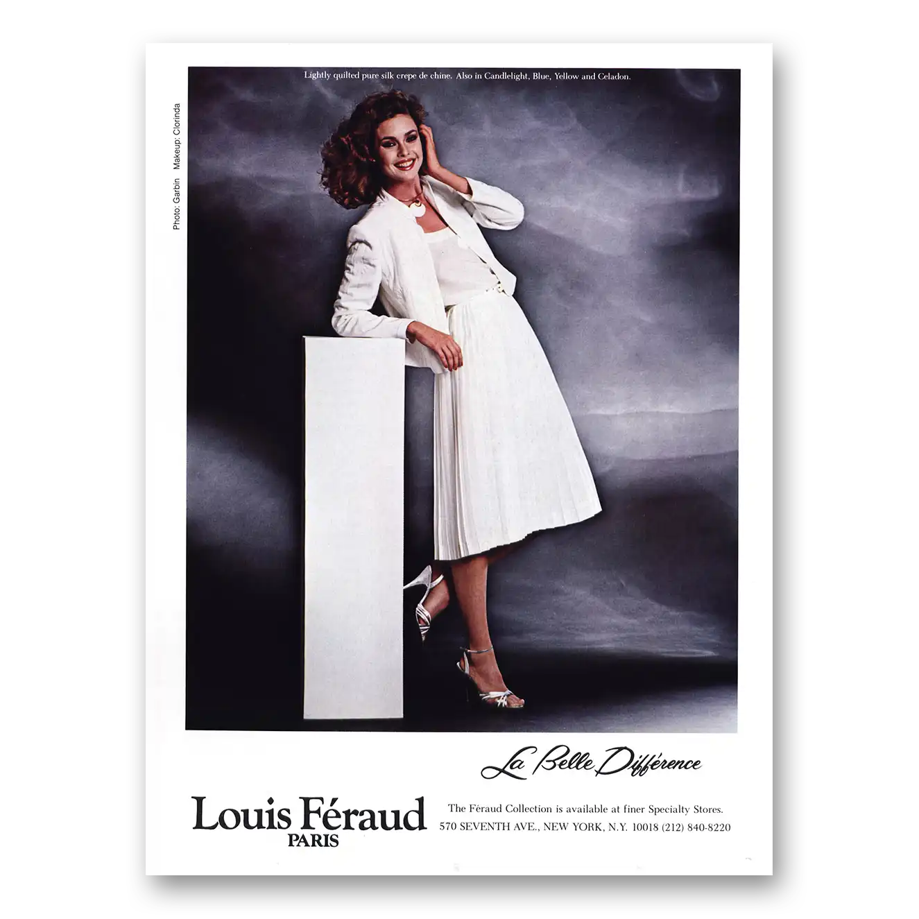 1981 Louis Feraud Fashion Paris La Belle Difference Vintage Magazine Print Ad