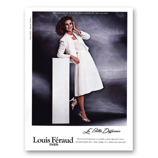 1981 Louis Feraud Fashion Paris La Belle Difference Vintage Magazine Print Ad