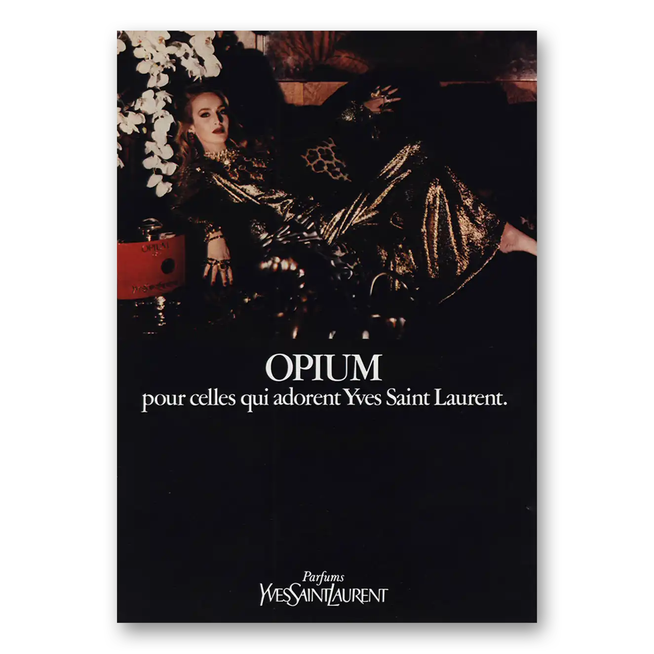 1981 Opium Perfume Opium Perfume Pour Celles Qui Adorent Vintage Magazine Print Ad