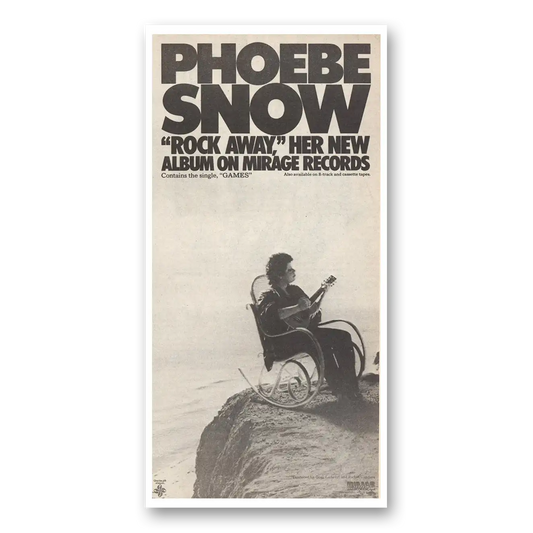 1981 Phoebe Snow Promo Rock Away Her New Album Vintage Magazine Print Ad