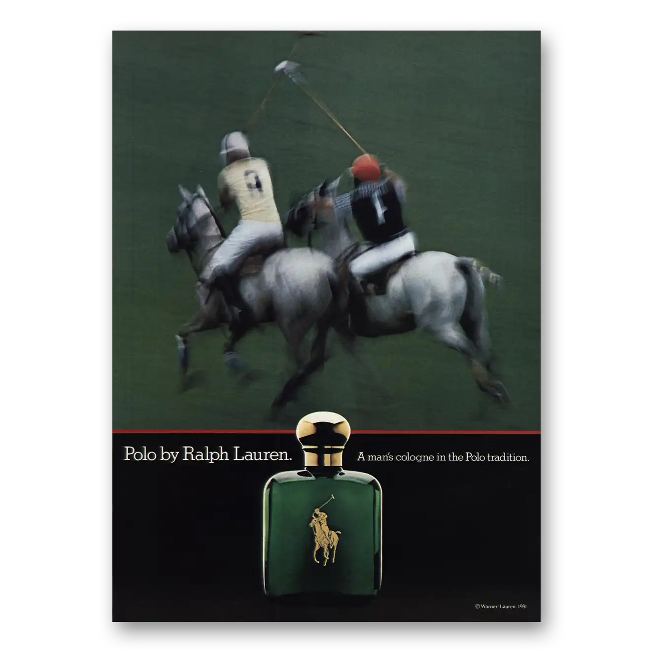 1981 Ralph Lauren Polo Mans Cologne Vintage Magazine Print Ad