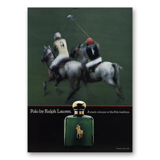 1981 Ralph Lauren Polo Mans Cologne Vintage Magazine Print Ad