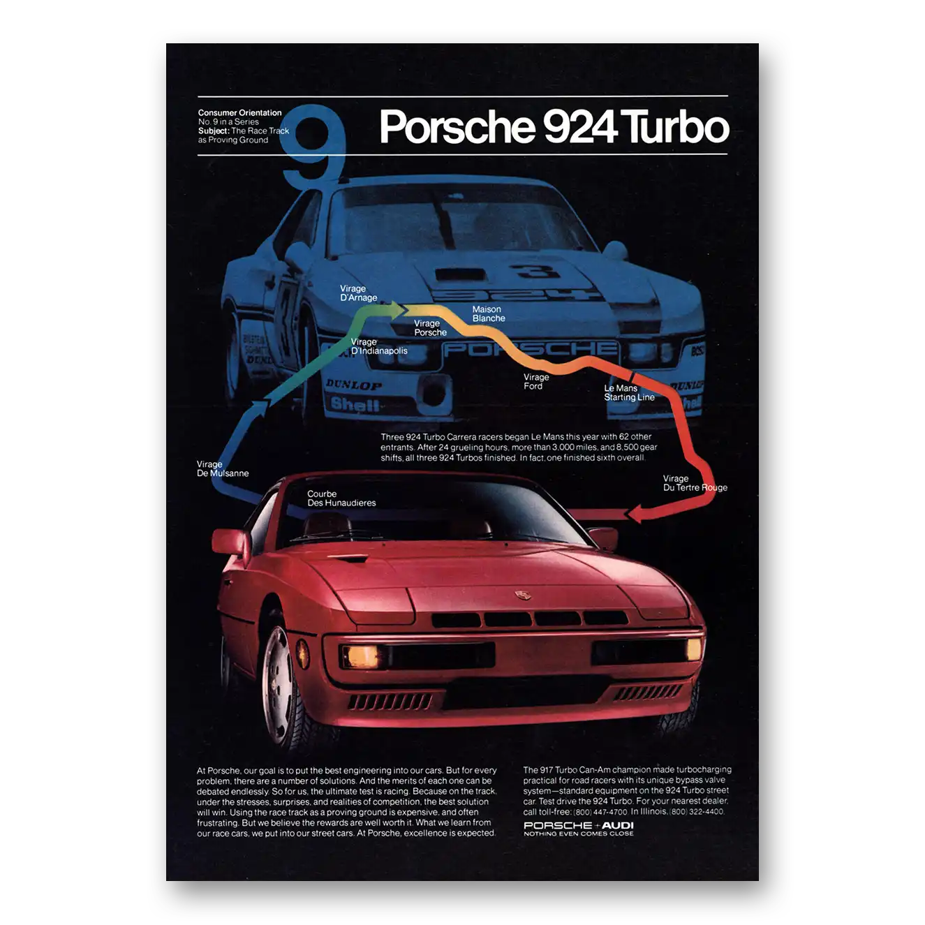 1980 Porsche 924 Turbo Consumer Orientation 9 Vintage Magazine Print Ad