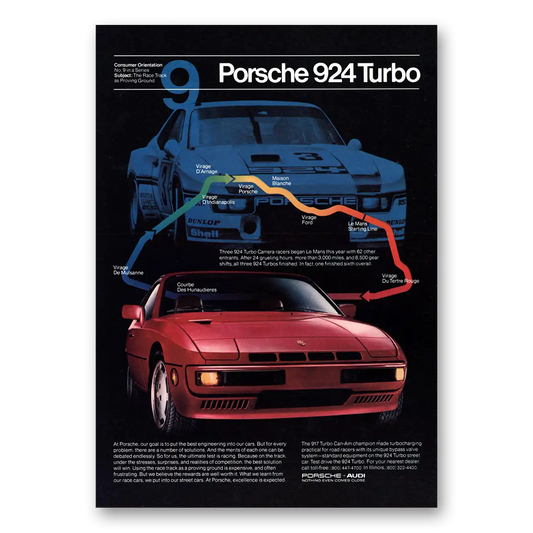 1980 Porsche 924 Turbo Consumer Orientation 9 Vintage Magazine Print Ad