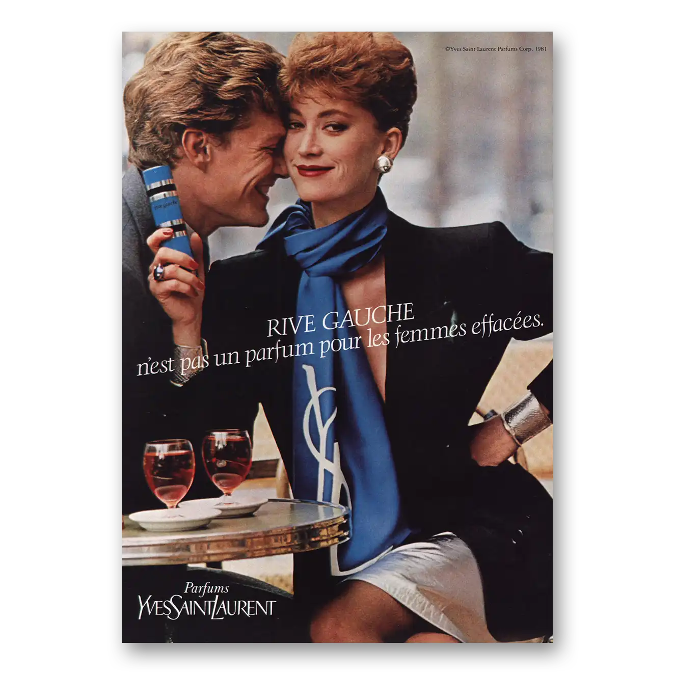 1981 Rive Gauche Parfum N'est Pas Un Parfum Vintage Magazine Print Ad