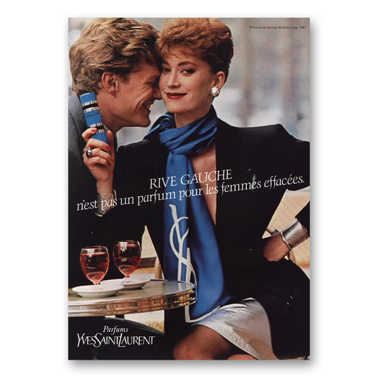 1981 Rive Gauche Parfum N'est Pas Un Parfum Vintage Magazine Print Ad