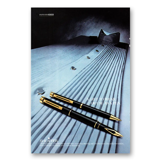 1981 Sheaffer Pen Gift to Wear Vintage Magazine Print Ad