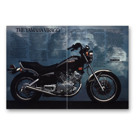 1981 Yamaha Motorcycles Virago Motorcycle If You Want Something Done Right Vintage Magazine Print Ad