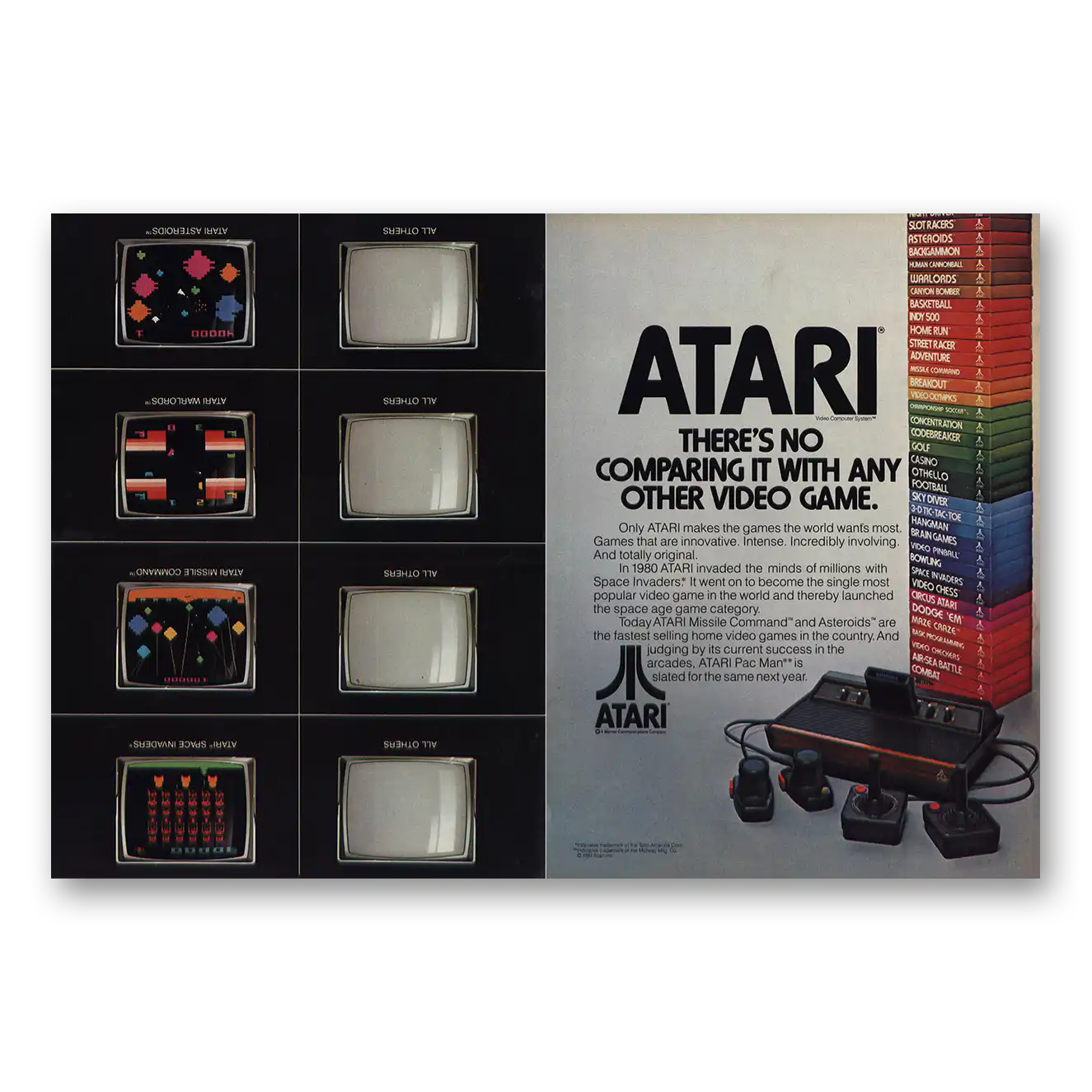 1982 Atari No Comparing It With Other Video Game Vintage Magazine Print Ad