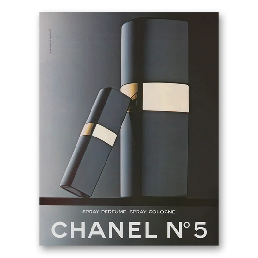 1982 Chanel No 5 Spray Perfume Spray Cologne Vintage Magazine Print Ad