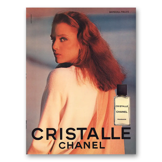 1982 Chanel Cristalle Perfume Cristalle Perfume Vintage Magazine Print Ad